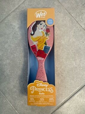 Wet Brush Disney Princess Belle Pink Detangler Hair Brush